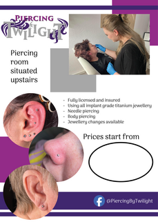 Piercing poster for Twilight Hair Studio (2025)