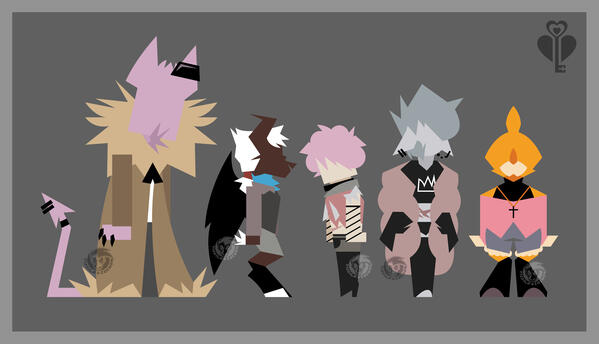 THITK: Main Cast (Simplistic Illustrations)